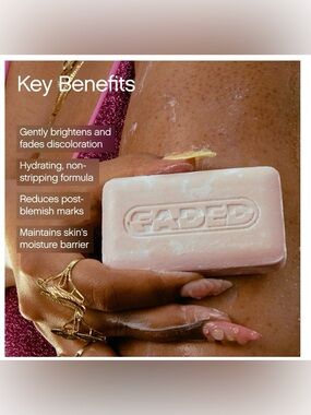 Topicals Faded Brightening & Cleansing Body Bar for Uneven Skin Tone